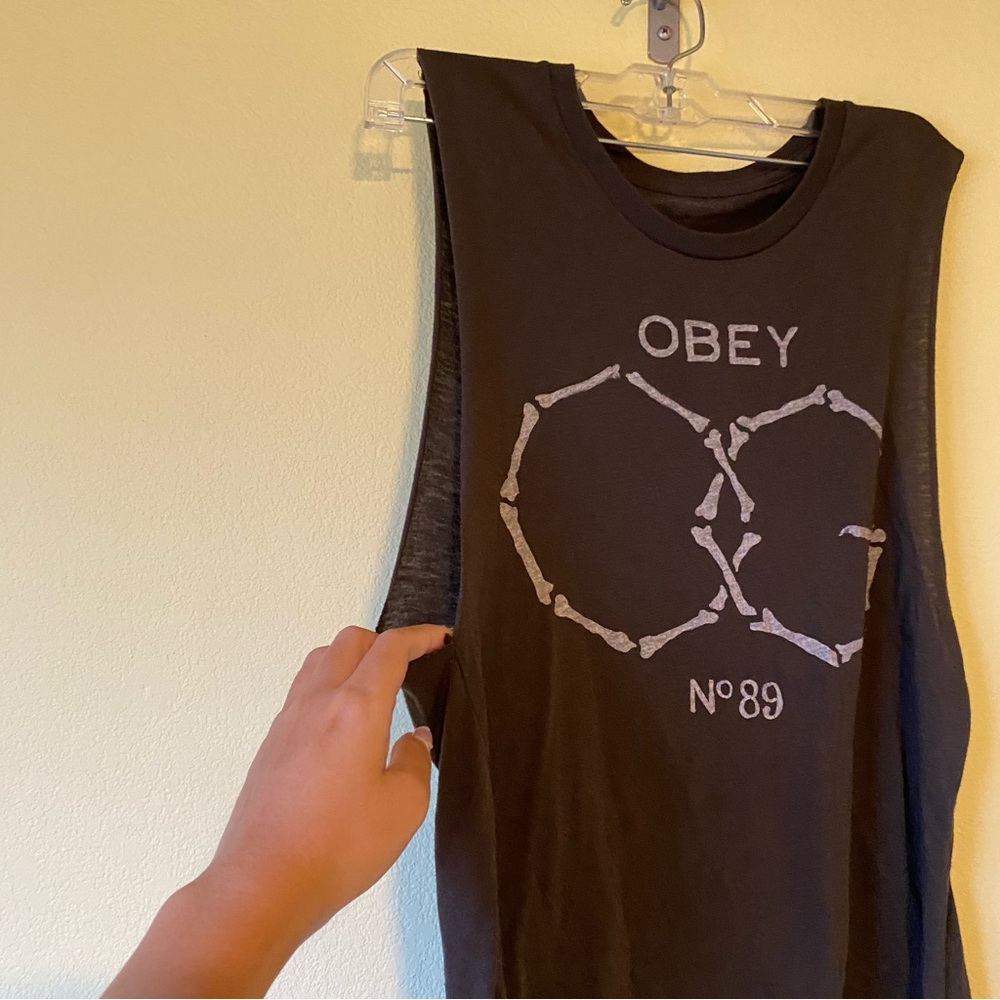 Obey Brownish Grey Tank Top - Picture 3 of 5